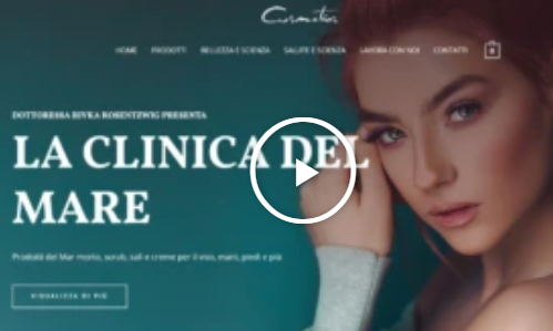 אתר איקומרס מוצרי ים המלח באיטלקית